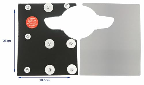 Sussex Installations VAU9-RB-EXT-002 Repair/security shield compatible with Vauxhall Vivaro (2019>Onwards) van - rear barn door.