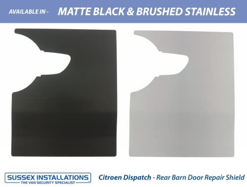 Sussex Installations PEU9-RB-EXT-002 Repair/security shield compatible with Peugeot Expert (2017>Onwards) van - rear barn door.