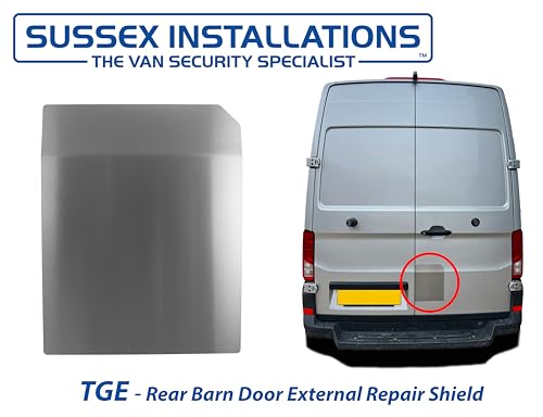 Sussex Installations VW6/MAN6-RB-EXT-001/002 Repair/security shield for the Volkswagen Crafter (2017>Onwards) and MAN TGE (2017>Onwards) vans - Rear Barn door.
