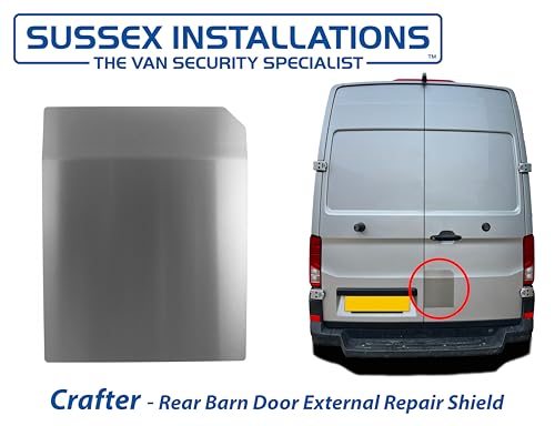 Sussex Installations VW6/MAN6-RB-EXT-001/002 Repair/security shield for the Volkswagen Crafter (2017>Onwards) and MAN TGE (2017>Onwards) vans - Rear Barn door.