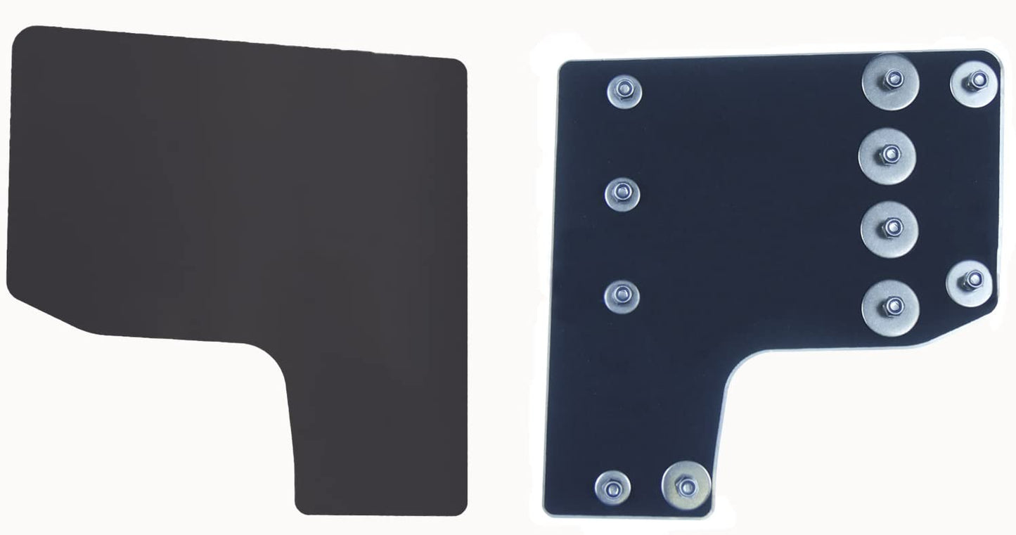Sussex Installations REN5-RB-EXT-002 Large Repair/security shield compatible with Renault Trafic (2014 > Onwards) van - rear barn door.