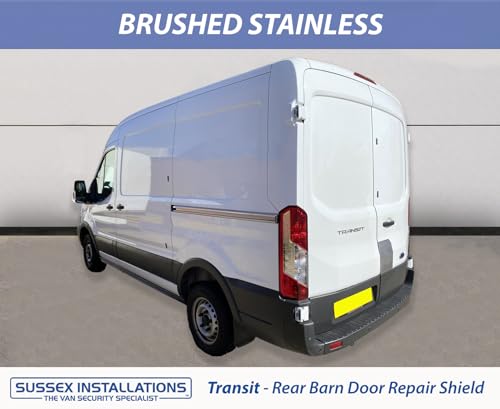 Sussex Installations FOR2-RB-EXT-001 Repair/security shield compatible with Ford Transit MK8 (2014-Onwards) van - rear barn door.