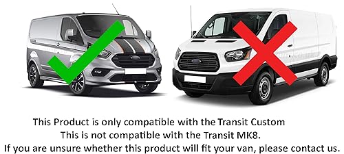 Sussex Installations FOR3-RB-INT-EXT-001/002 Repair/security shield and Internal Latch shield compatible with Ford Custom (2013-2023) van - rear barn doors.