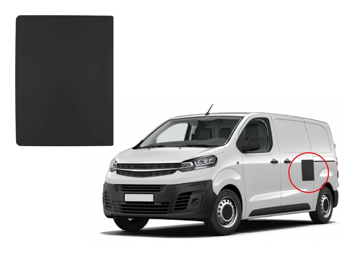 Sussex Installations CIT9-NSL/OSL-EXT-003 Large repair/security shield compatible with Citroen Dispatch (2017 - onwards) van - side loading doors.