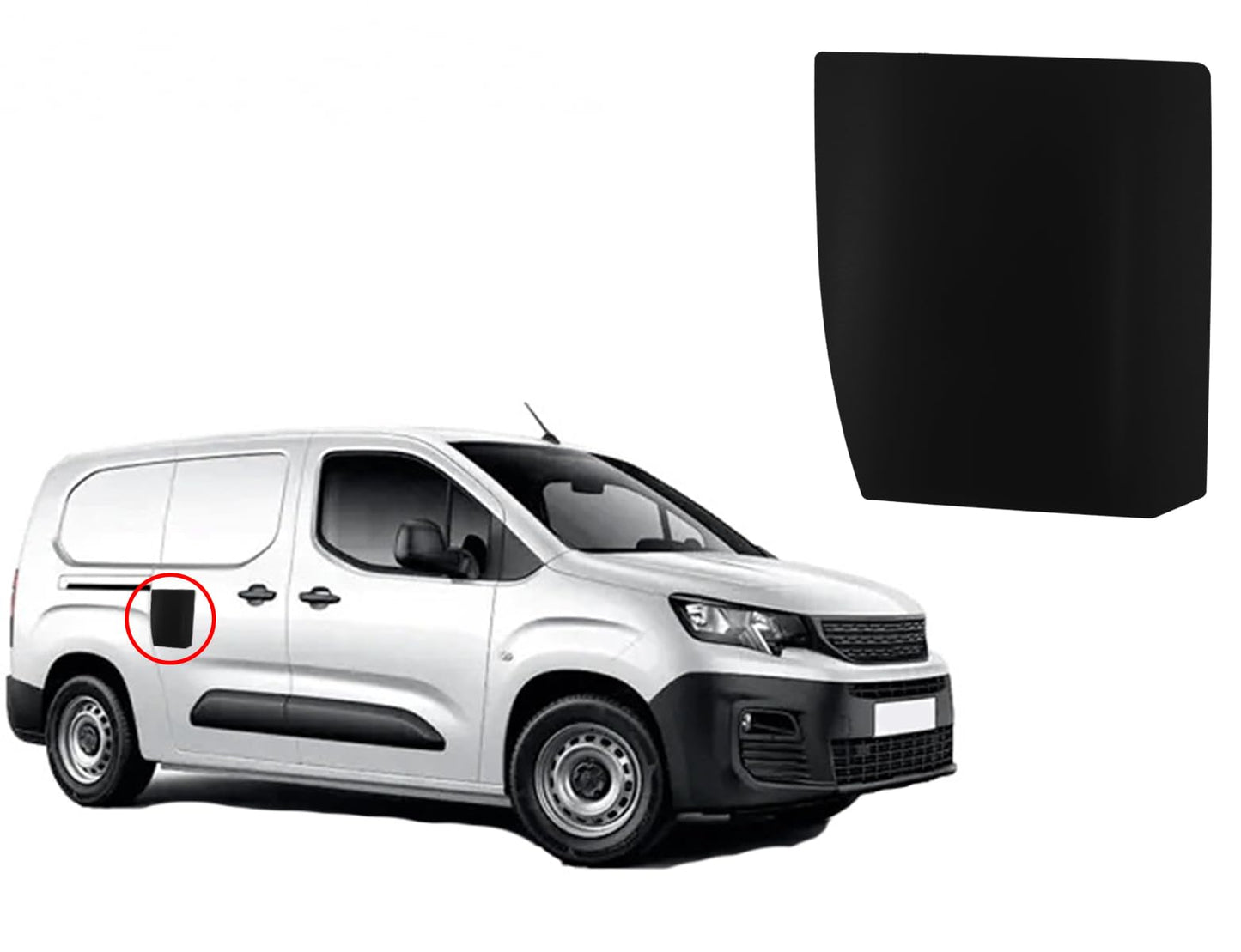 Sussex Installations CIT10-NSL&OSL-EXT-001 Repair/security shields compatible with Citroen Berlingo 2018 onwards van - loading doors.