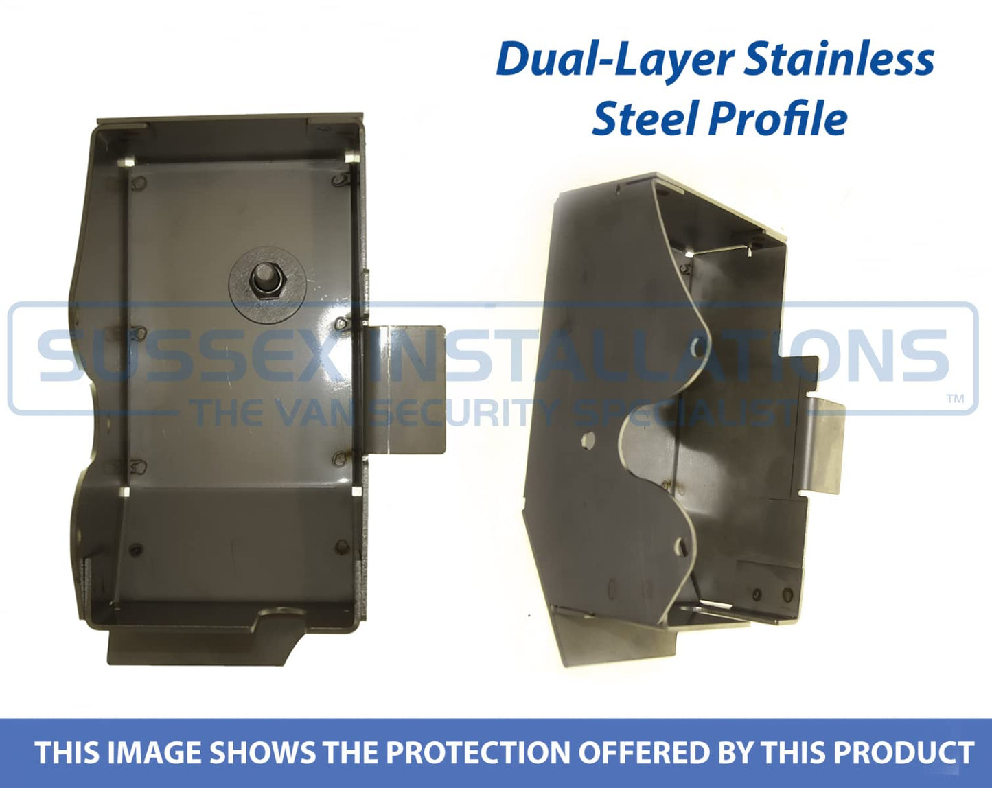 Sussex Installations FIA5-RB-INT-001 Internal security shield compatible with Fiat Talento (2016 > Onwards) van - rear barn door.
