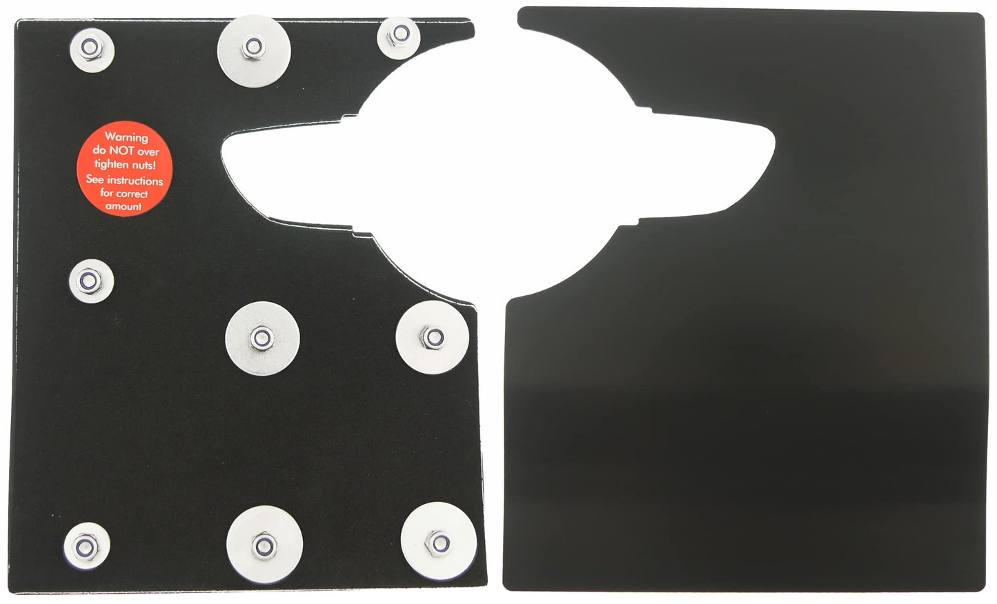 Sussex Installations VAU9-RB-EXT-002 Repair/security shield compatible with Vauxhall Vivaro (2019>Onwards) van - rear barn door.