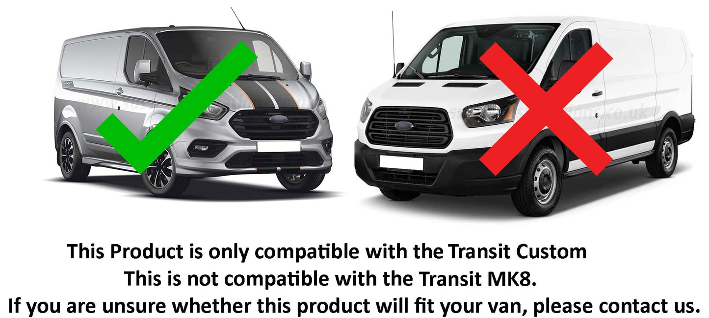 Sussex Installations FOR3-NSL&OSL-INT-003 Internal security shield set compatible with Ford Transit Custom (2013-2023) van - twin side loading doors.