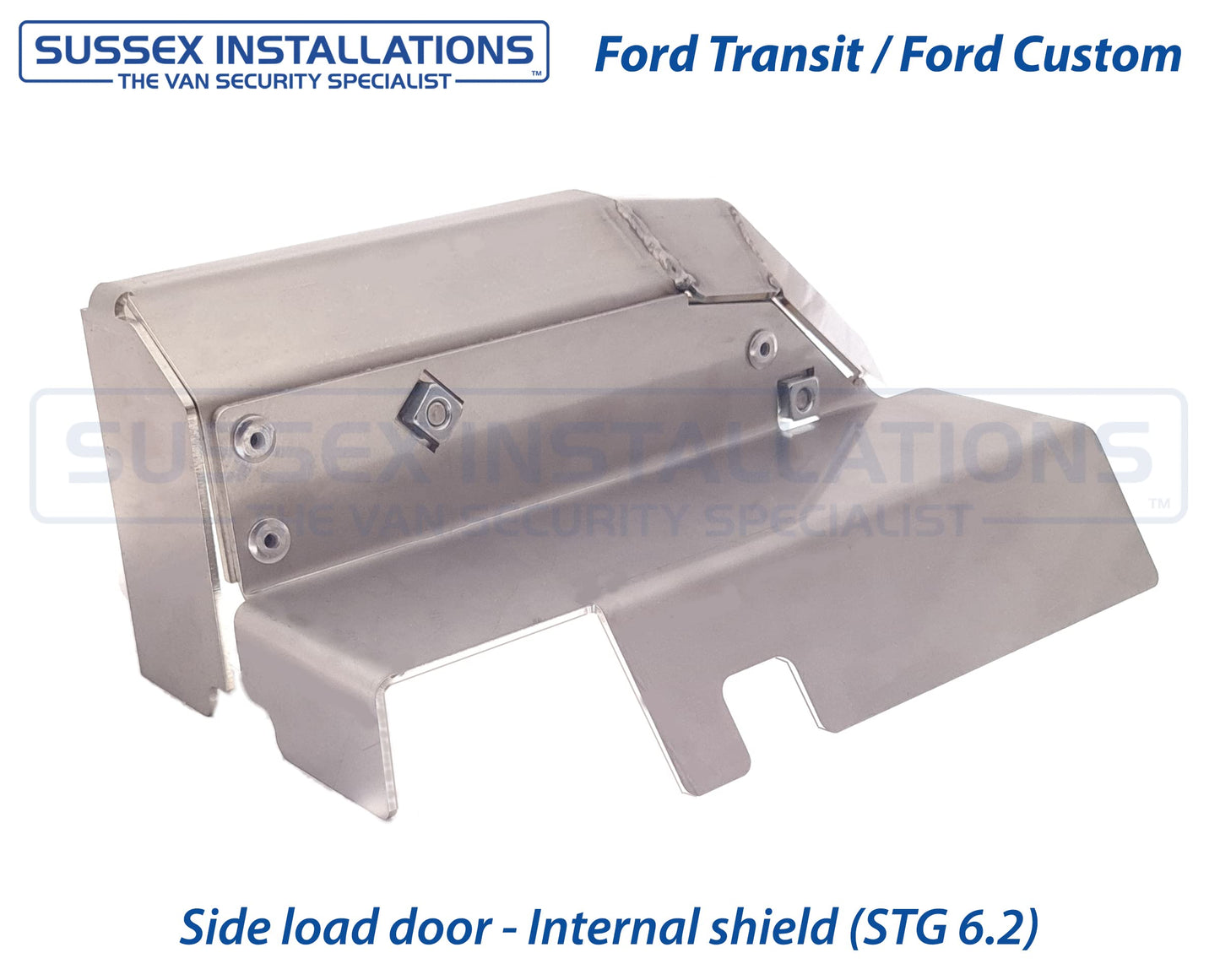 Sussex Installations FOR2-NSL-INT-002 Internal security shield compatible with Ford Transit MK8 (2019-Onwards) van - left side/nearside loading door.