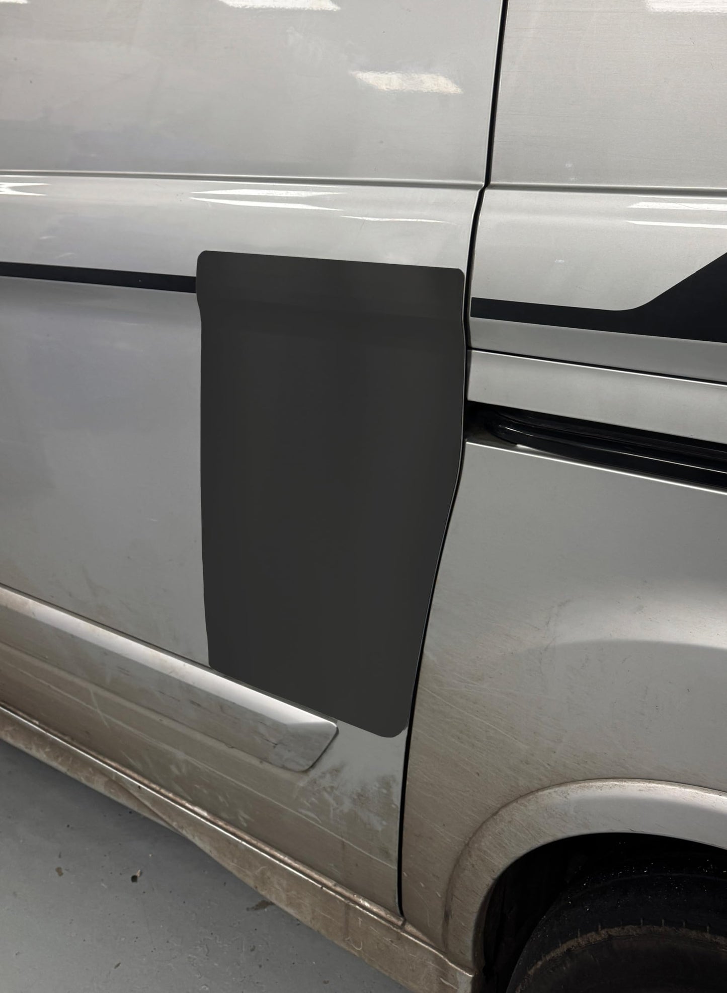 Sussex Installations FOR3-NSL/OSL-EXT-003 Extra Large External Repair/security shield for the Ford Custom (2013-2023) van - side loading doors.