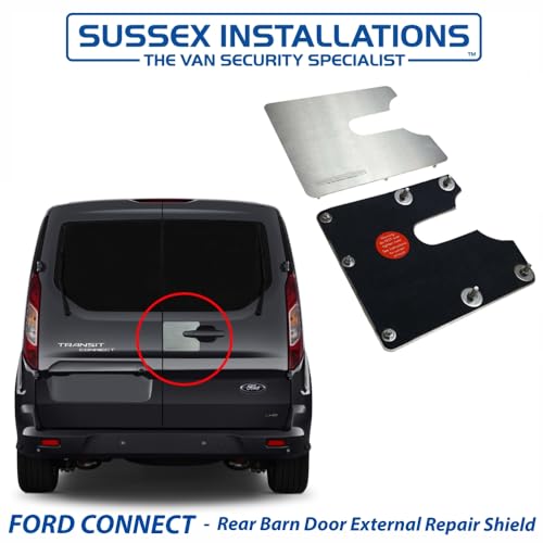 Sussex Installations FOR5-RB-EXT-001 Repair/security shield compatible with Ford Connect (2014-Onwards) van - rear barn door.