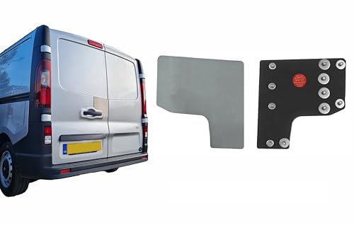 Sussex Installations REN5-RB-EXT-002 Large Repair/security shield compatible with Renault Trafic (2014 > Onwards) van - rear barn door.