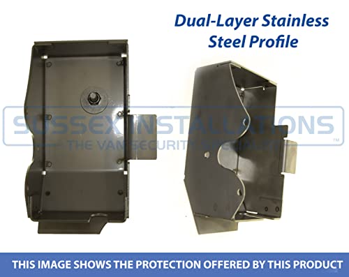 Sussex Installations FIA5-RB-INT-EXT-001/002 Repair/security shield and Internal Latch shield compatible with Fiat Talento (2016-2022) van - rear barn doors.