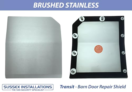 Sussex Installations FOR2-RB-EXT-001 Repair/security shield compatible with Ford Transit MK8 (2014-Onwards) van - rear barn door.