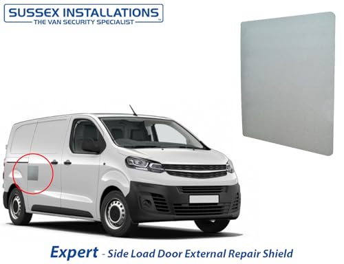 Sussex Installations PEU9-NSL/OSL-EXT-001 Repair/Security shields compatible with Peugeot Expert van - side loading doors.