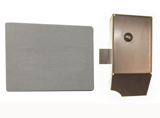 Sussex Installations VAU5-RB-INT-EXT-001/002 Repair/security shield and Internal Latch shield compatible with Vauxhall Vivaro (2014-2019) van - rear barn doors.