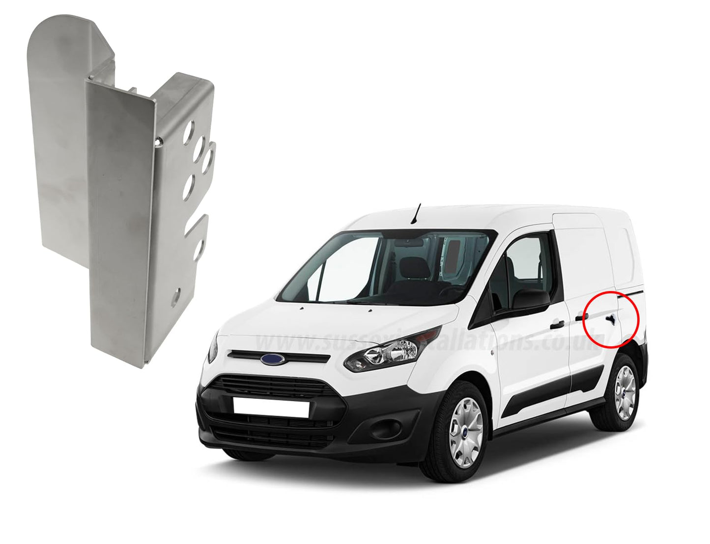 Sussex Installations FOR5-NSL&OSL-INT-001 Internal latch/security shield set compatible with Ford Connect (2014>Onwards) van - twin side loading doors.