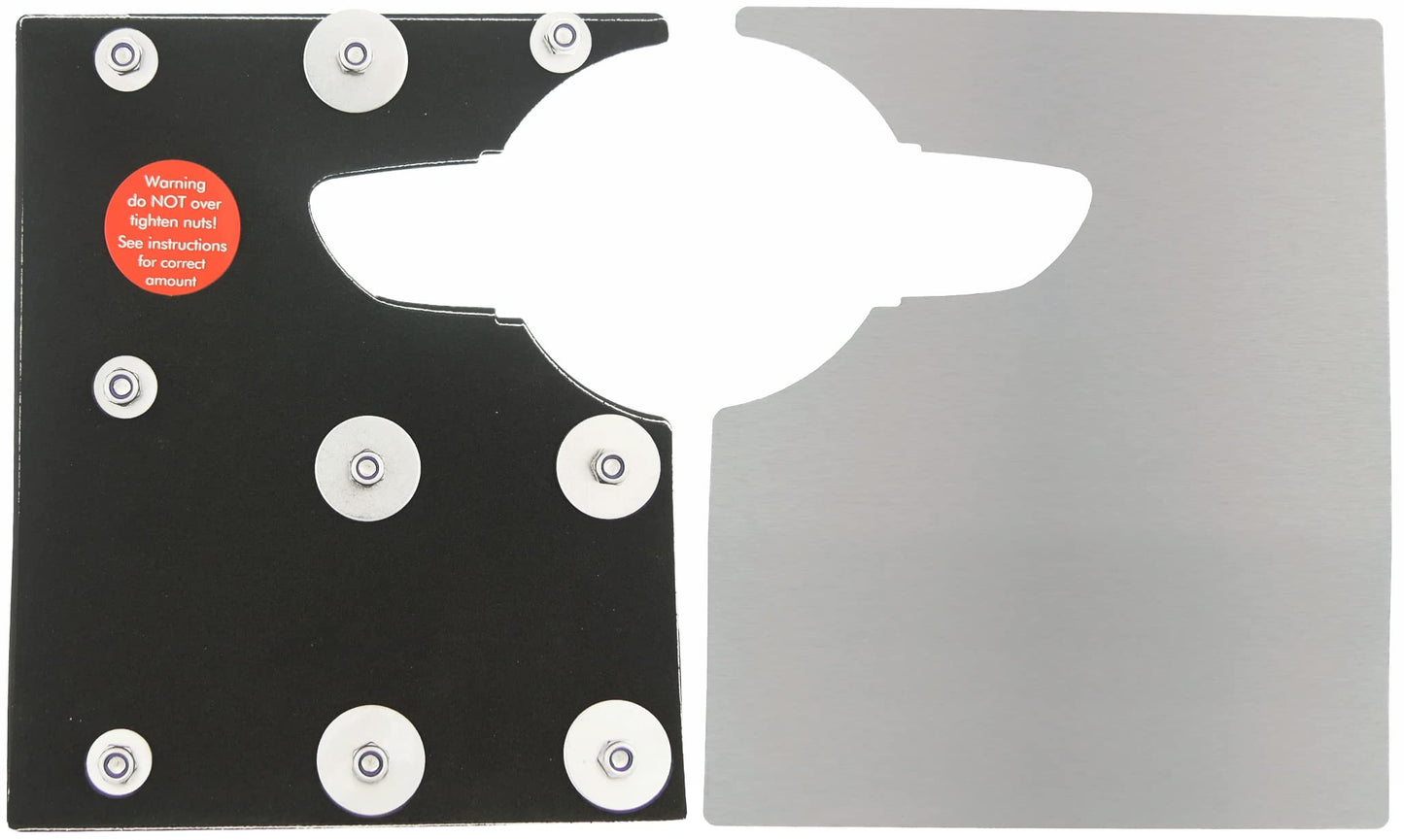 Sussex Installations VAU9-RB-EXT-002 Repair/security shield compatible with Vauxhall Vivaro (2019>Onwards) van - rear barn door.