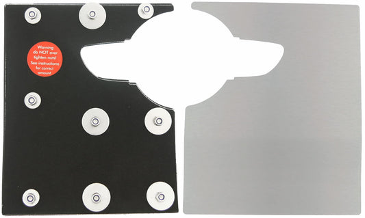 Sussex Installations CIT9-RB-EXT-002 Brushed stainless Repair/security shield compatible with Citroen Dispatch (2017>Onwards) van - rear barn door.