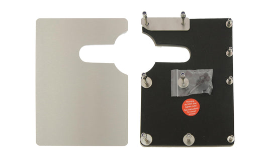 Sussex Installations FOR3-RB-EXT-002 Large Brushed stainless Repair/security shield compatible with Ford Custom (2013-2023) van - rear barn door.
