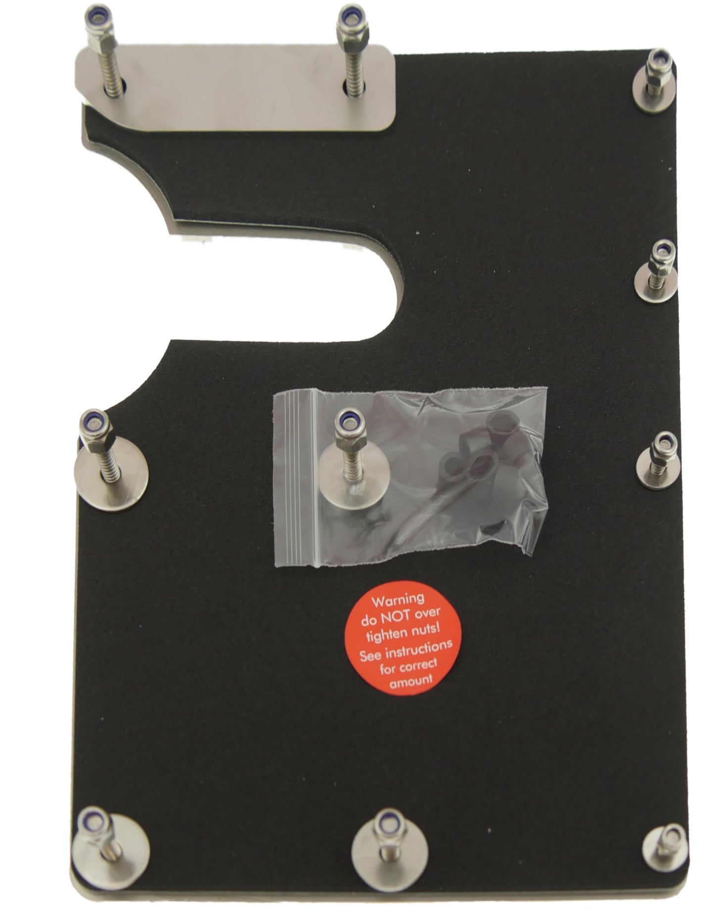 Sussex Installations FOR3-RB-EXT-002 Large Matte black Repair/security shield compatible with Ford Custom (2013-2023) van - rear barn door.