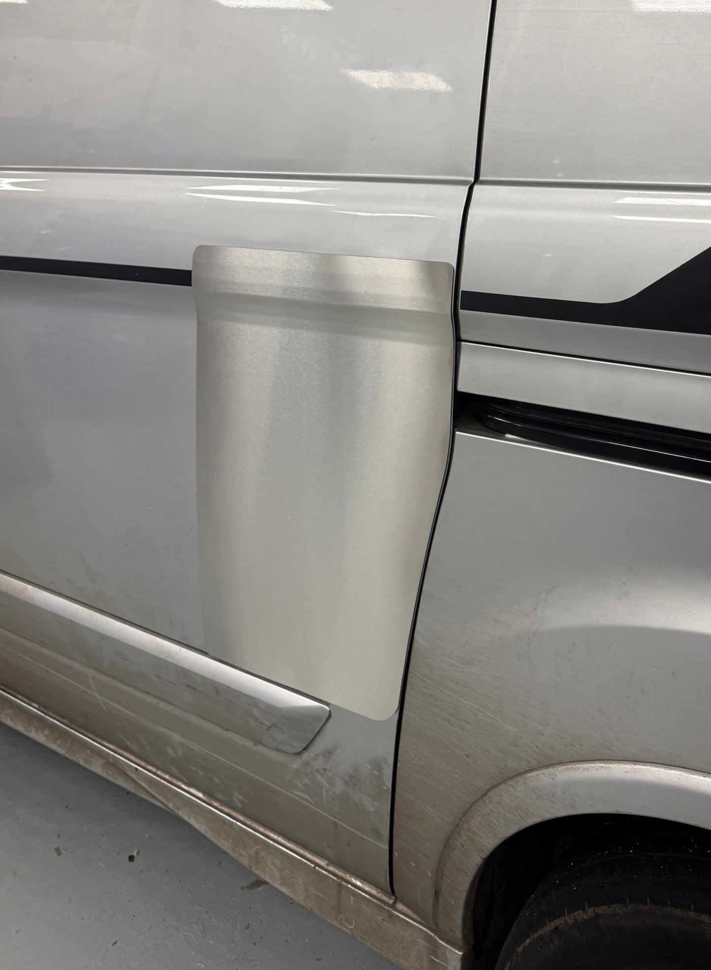 Sussex Installations FOR3-NSL/OSL-EXT-003 Extra Large External Repair/security shield for the Ford Custom (2013-2023) van - side loading doors.